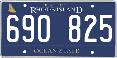 RI license plate 690825
