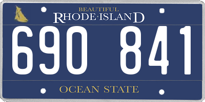 RI license plate 690841