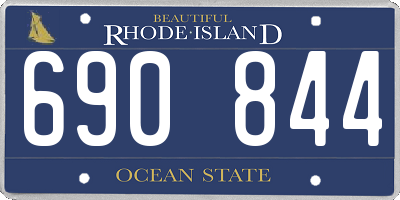 RI license plate 690844
