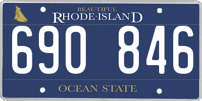RI license plate 690846