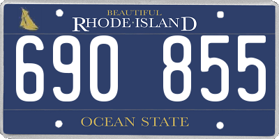 RI license plate 690855