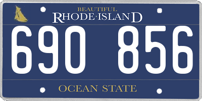RI license plate 690856