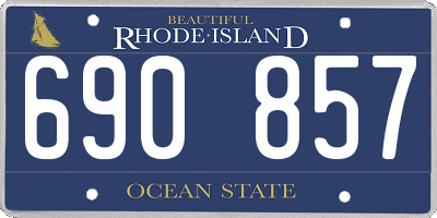 RI license plate 690857