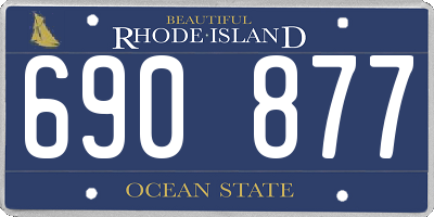RI license plate 690877