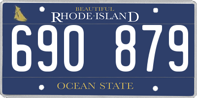 RI license plate 690879