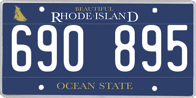 RI license plate 690895
