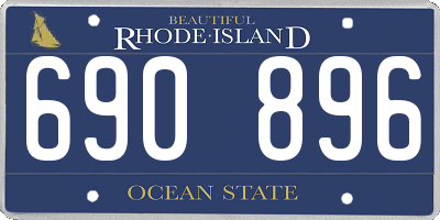 RI license plate 690896