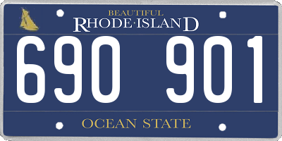 RI license plate 690901