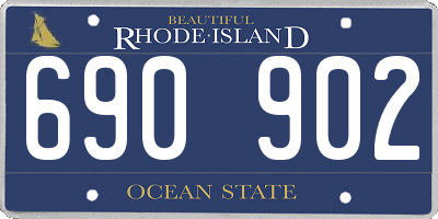RI license plate 690902