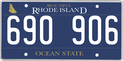 RI license plate 690906