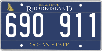 RI license plate 690911
