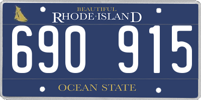 RI license plate 690915