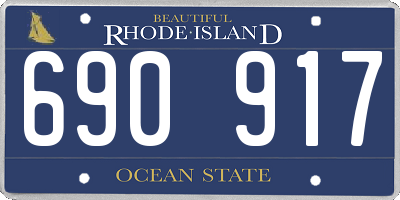 RI license plate 690917
