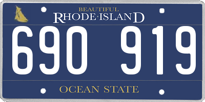 RI license plate 690919