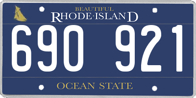 RI license plate 690921