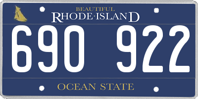 RI license plate 690922