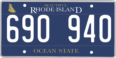 RI license plate 690940
