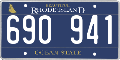 RI license plate 690941