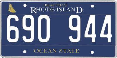 RI license plate 690944