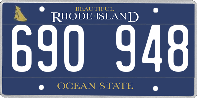 RI license plate 690948
