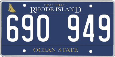 RI license plate 690949