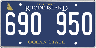 RI license plate 690950