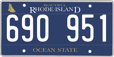 RI license plate 690951