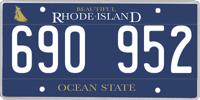 RI license plate 690952