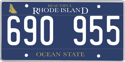 RI license plate 690955