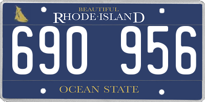 RI license plate 690956