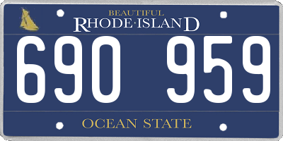 RI license plate 690959
