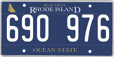 RI license plate 690976