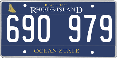 RI license plate 690979