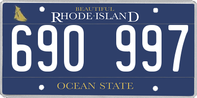 RI license plate 690997