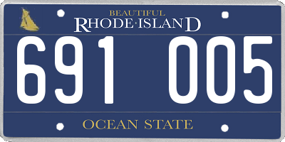RI license plate 691005