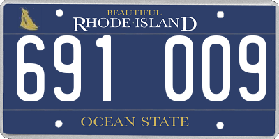 RI license plate 691009