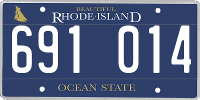 RI license plate 691014
