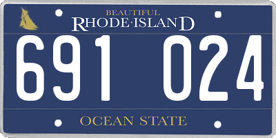 RI license plate 691024