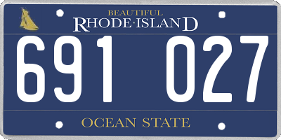 RI license plate 691027