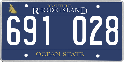 RI license plate 691028
