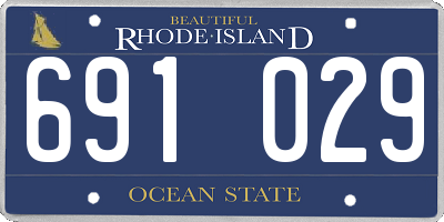 RI license plate 691029