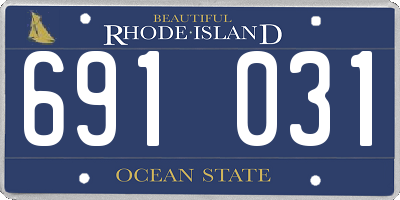 RI license plate 691031