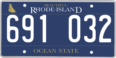RI license plate 691032