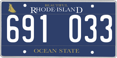 RI license plate 691033