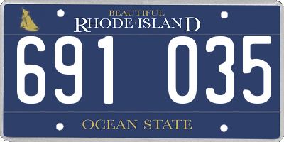 RI license plate 691035