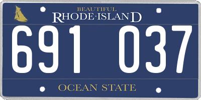 RI license plate 691037