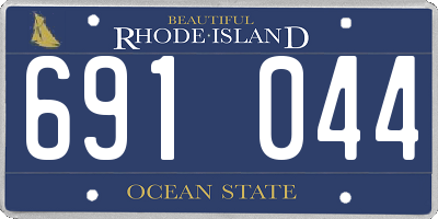 RI license plate 691044