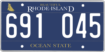 RI license plate 691045