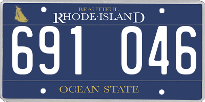 RI license plate 691046