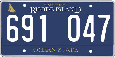 RI license plate 691047